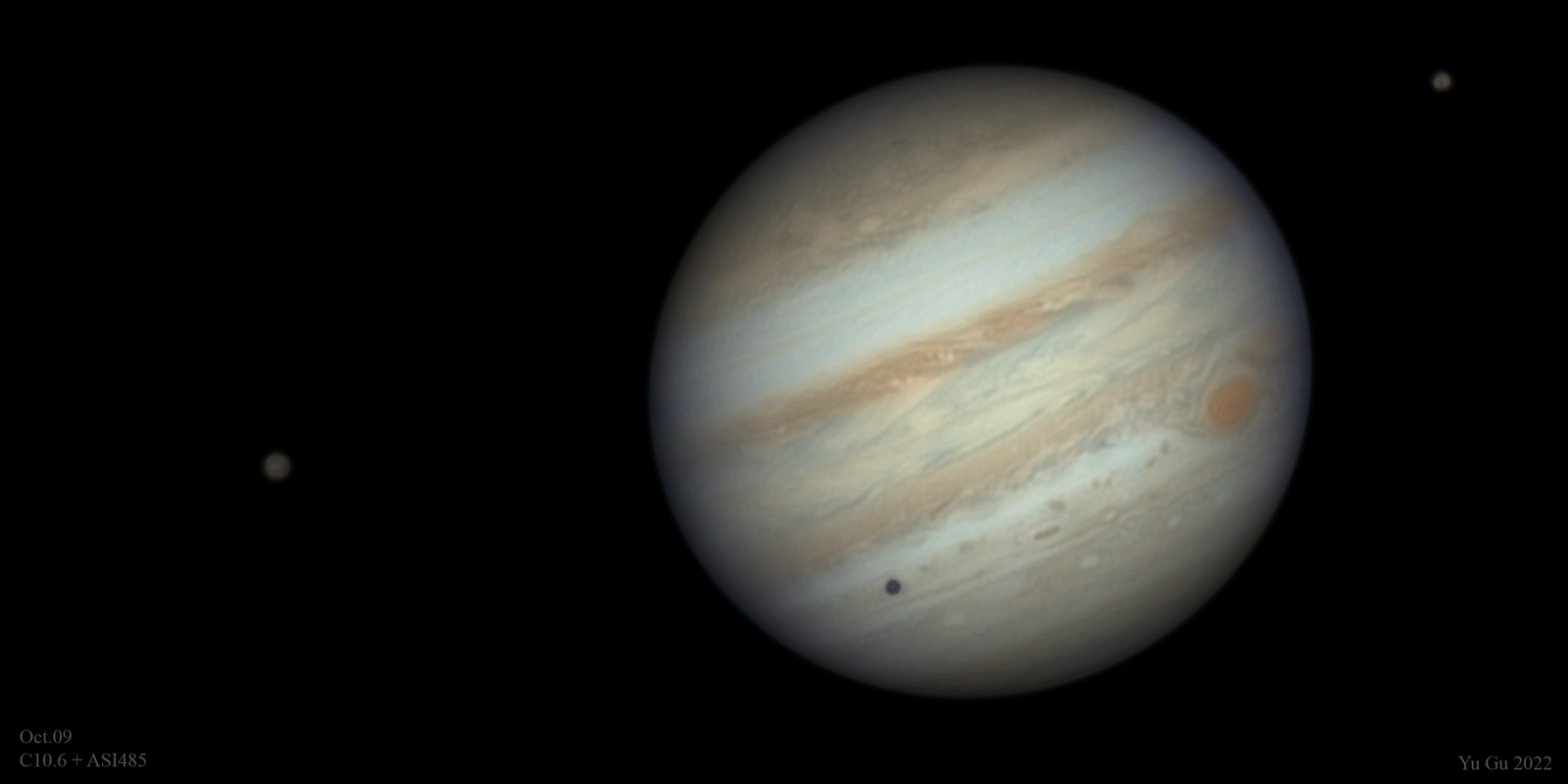 Jupiter and the Dancing of Three Moons (Oct 09, 2022) - Major & Minor ...